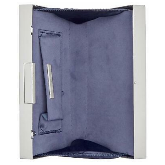 INC Nadia Celestial Clutch NavySilver Handbag SALE - Picture 2 of 12